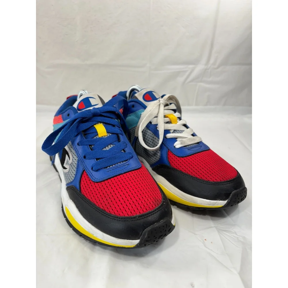 Champion Mens 93 Eighteen SP Color Block Sneaker Black Multi Size 8